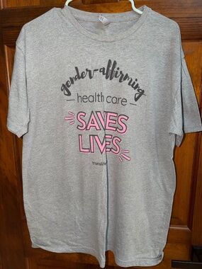 Four Gender-Affirming Healthcare Pride Shirts